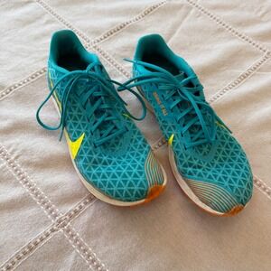 Nike Zoom Rival Fly 2 Men's Track Spikes Teal Yellow AJ0851 300 US 6.5